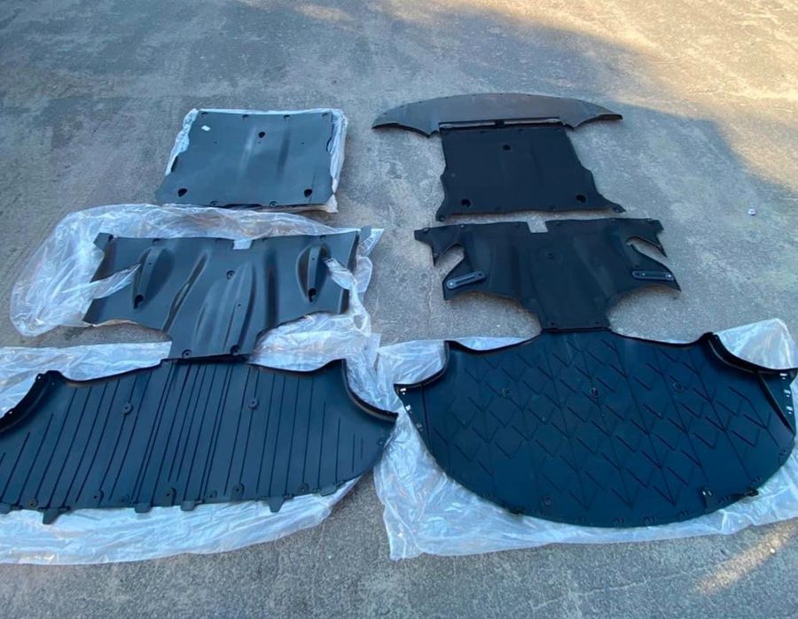 Защита губа бампера подрамника днища Tesla model Y 3