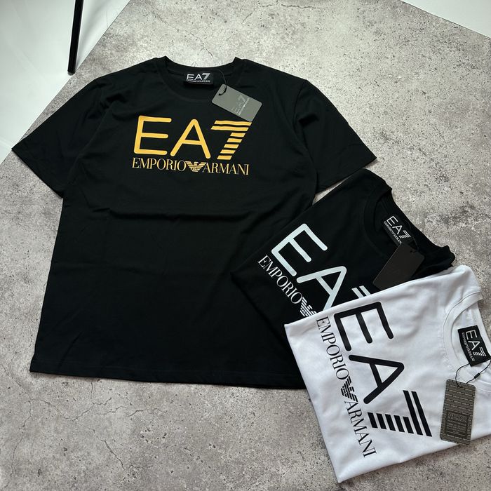 Emporio Armani футболка чоловіча | EA7 / AX | біла чорна