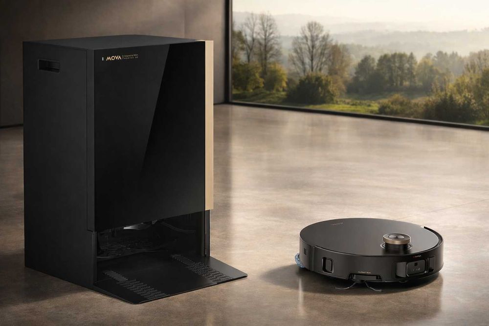 MOVA MOBIUS 60 Black – робот-пилосос з мийкою та базою самоочистки (преміум клас)