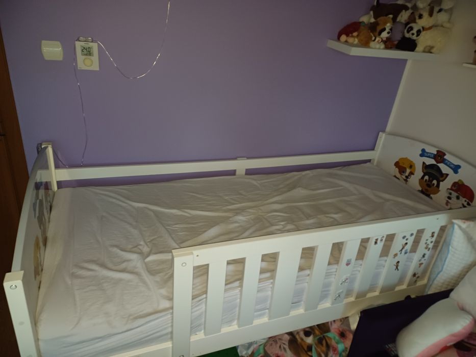 Łóżko dla dziecka Psi Patrol z materacem