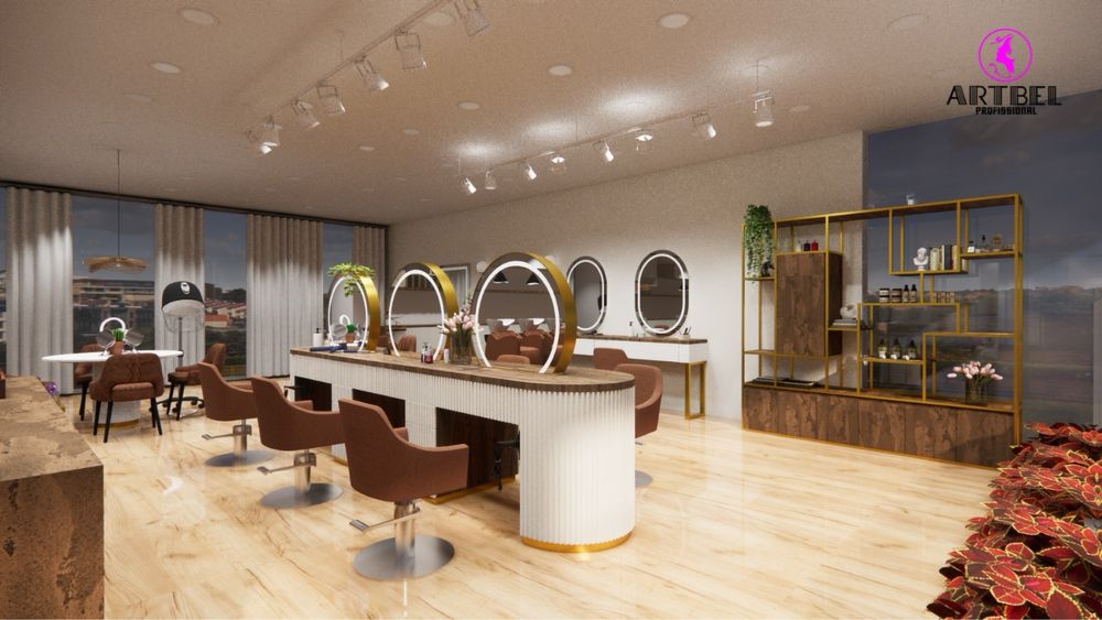 Bancadas balcoes caveleireiro espacos comeciais