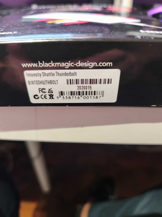 blackmagic intensity shuttle thunderbolt