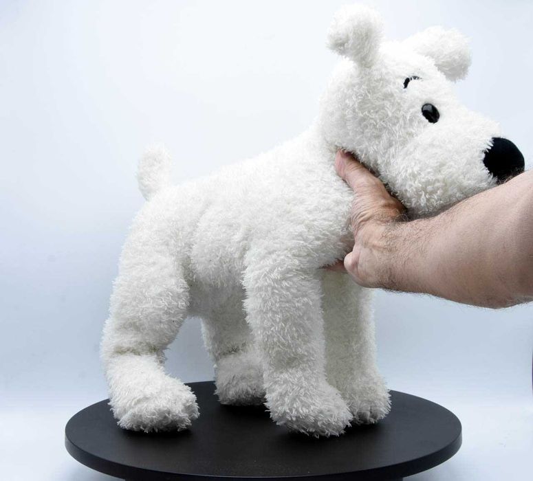 Tintin Milou original de 55cm com tamanho real de um cão como novo