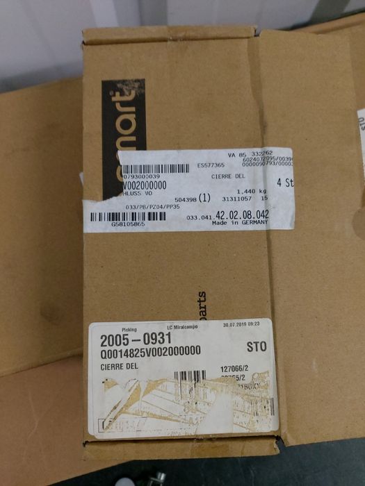 Fechos frente capota smart roadster