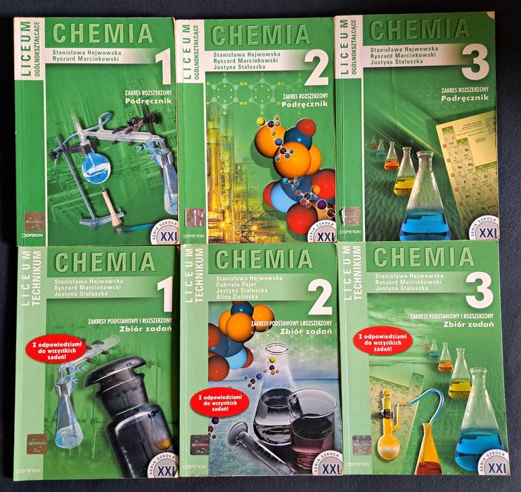 Podręczniki Chemia operon 1-3+Zbiór zadań Chemia operon 1-3