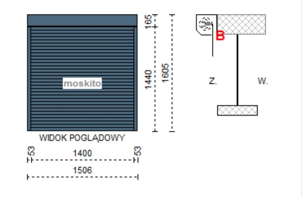 Rolety zewnętrzne z moskitierą zintegrowaną