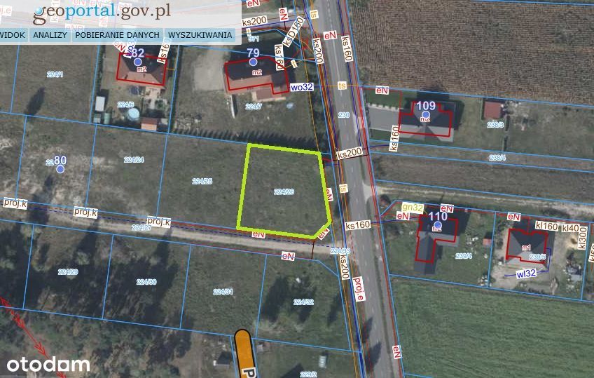 Działka budowlana Byszki gm. Ujście