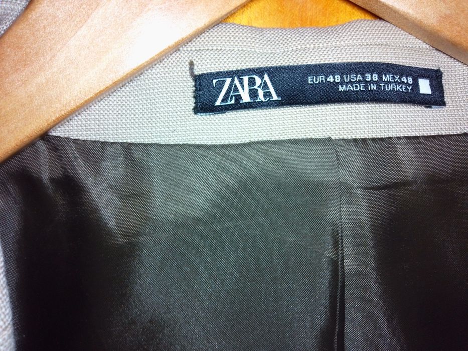 Fato bege Zara (blazer e casaco)