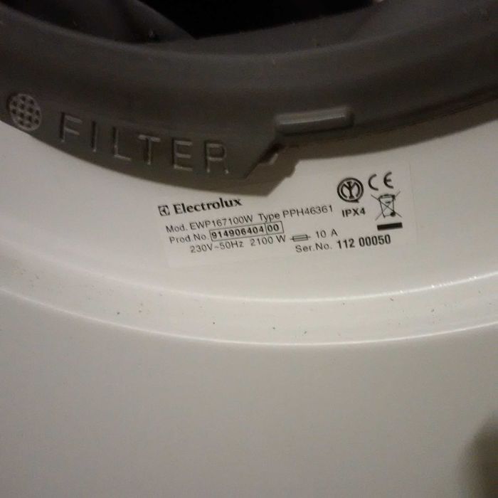 pralka electrolux ewp 167100w na części
