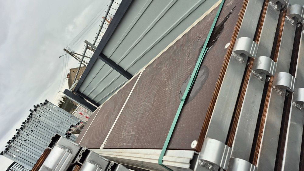 Rusztowanie 200 m2 podesty alu fasadowe ramowe klin typ altrad baumann