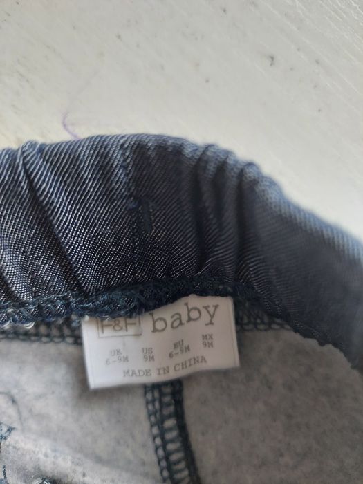 2 pary spodni dresowych C&A i F&F r.74