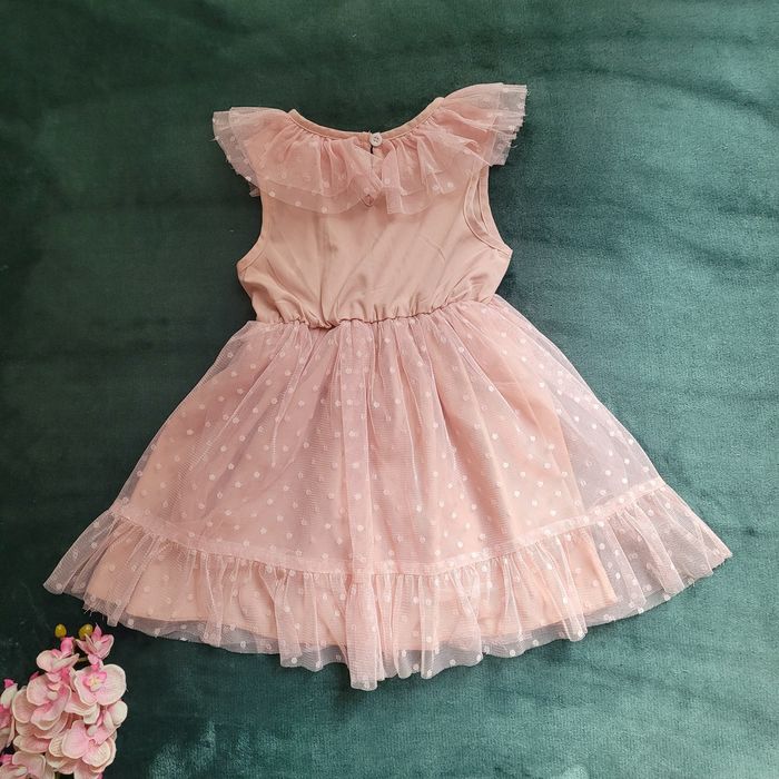 Pudrowa Chmurka Tiulu - Sukienka jak z Bajki!