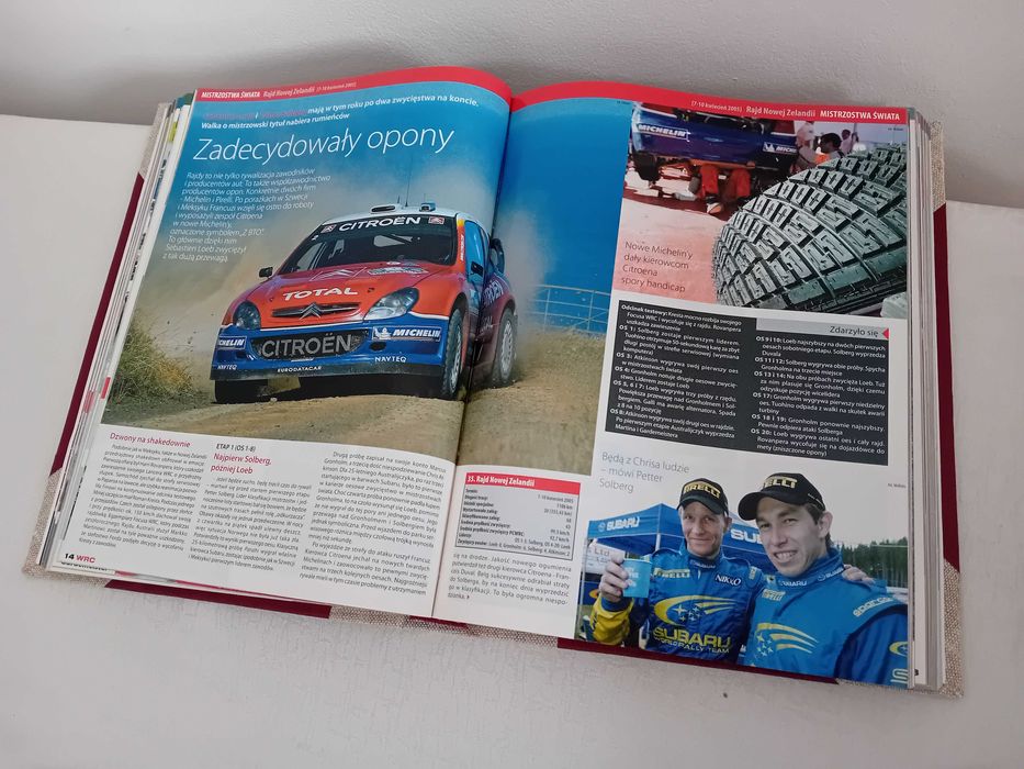 magazyn rajdowy WRC oprawione całe rocznik 2002, 2003, 2004, 2005