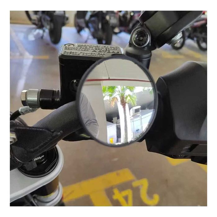 Mini Espelhos Retrovisores Convexos Universais Moto