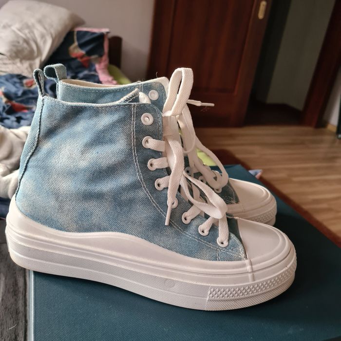 Trampki za kostkę 38 niebieskie  nowe