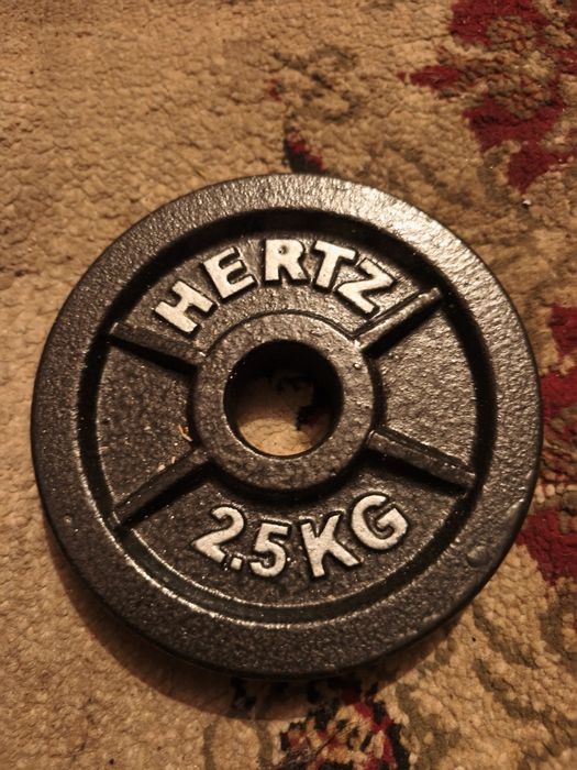 Hantle żeliwne HERTZ  2 x 10 kg