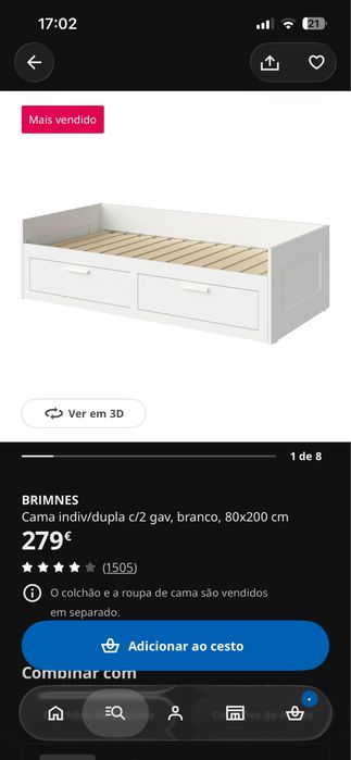 Cama Brimnes Ikea