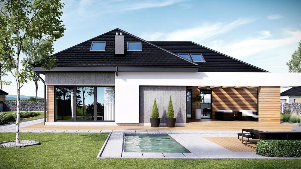 Projekt domu parterowego z poddaszem Homekoncept 29