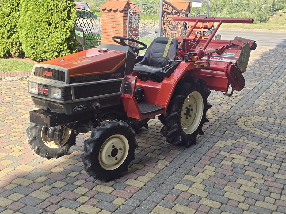 Traktorek, ciągnik YANMAR F 155 15km+  GLEBOGRYZARKA 4x4 z Japonii
