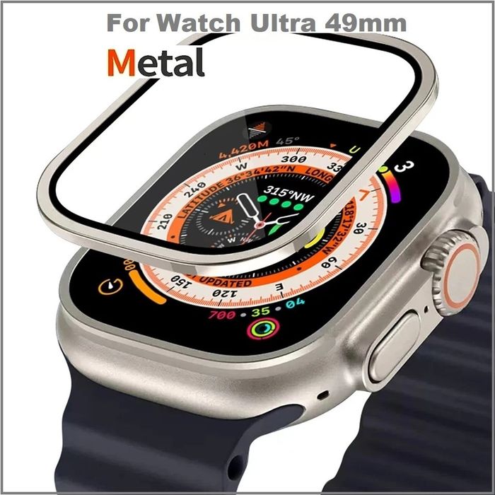 Szkło hartowane + metalowa ramka Watch ultra 49
hartowanegoszkło ochro