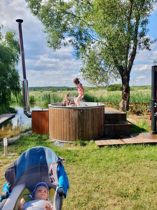 Dom / domek na wynajem z plażą Podlasie - sauna, jacuzzi, kajaki, SUPy
