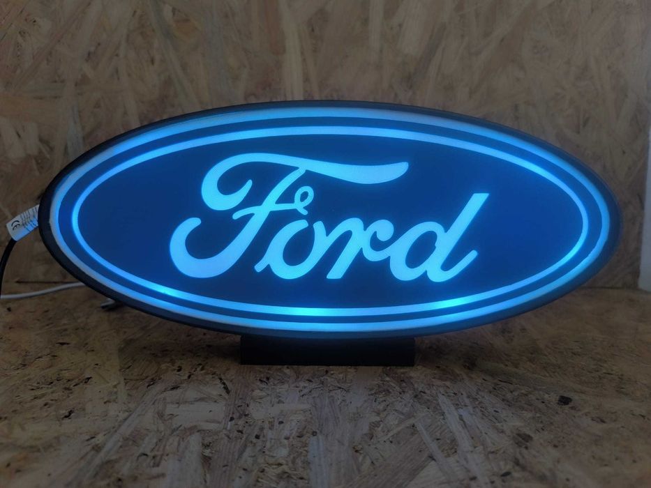 Luminária Decorativa / Lightbox Ford – LED com Cabo USB