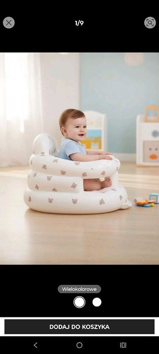 Dmuchane siedzisko misie