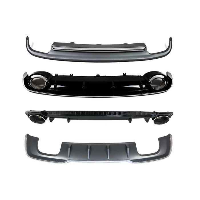 диффузор audi a3 a4 a5 a6 a7 a8 ауди задний бампер s rs накладка юбка