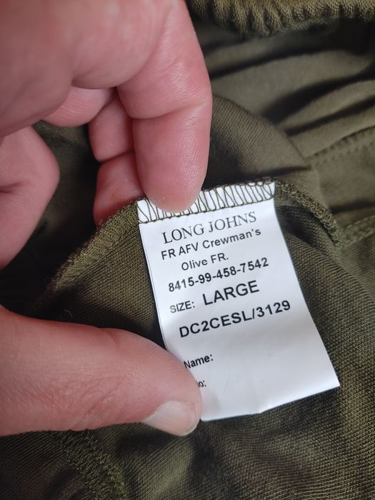 Вогнестiйкi кальсони Long Johns FR AVF Crewman's Olive FR розмiр L