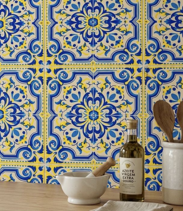 Azulejo Português Arabesco 3D