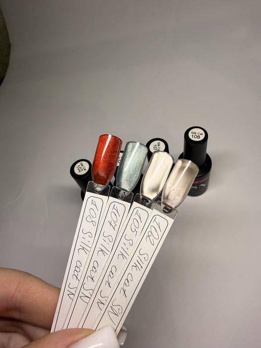 Гель лаки SofiNail, база shade , декор(втирки), хлопья