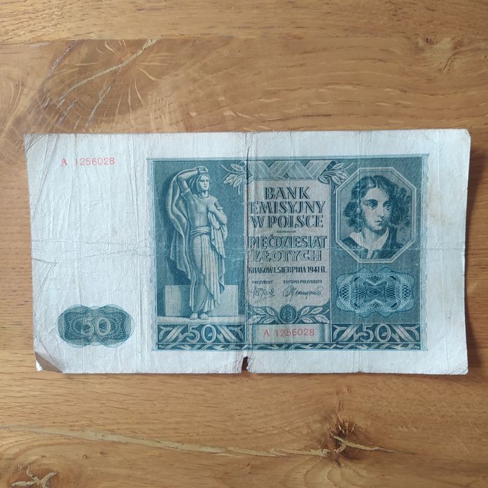 #63, 50 złotych, 1941r, seria A