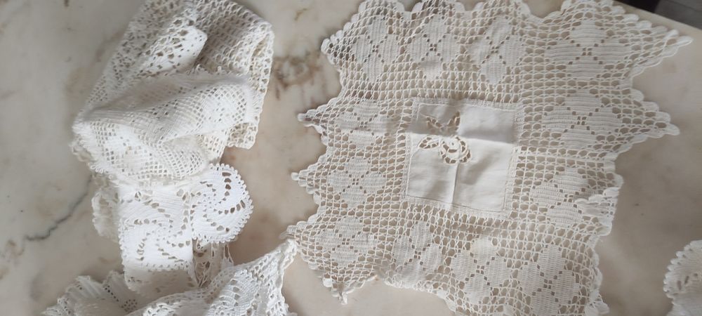 Lote de 15 naperons antigos