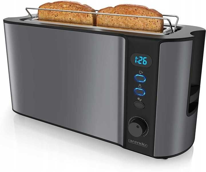 Toster Arendo srebrny/szary 1000 W OPIS