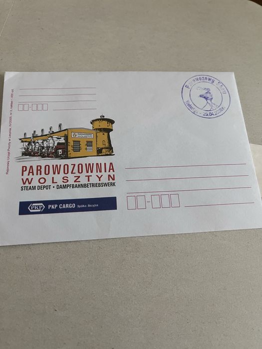 Pocztowki, koperty kolejowe