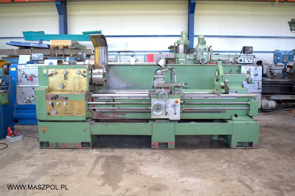 Tokarka uniwersalna TUJ - 50 M x 2000 - SUPER STAN - LINIAŁ DO STOŻKÓW - FILM