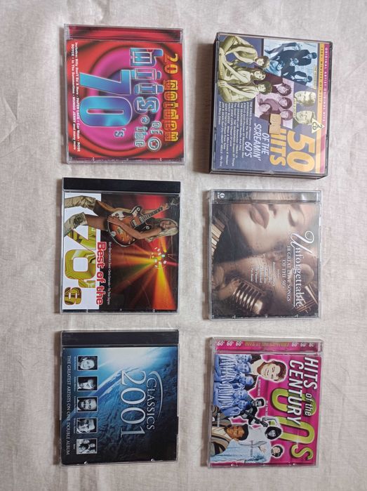 CDs, 22 unidades (alguns duplos e triplos), rock, jazz, colectanias