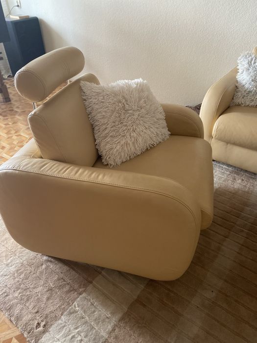 Fotel skora naturalna