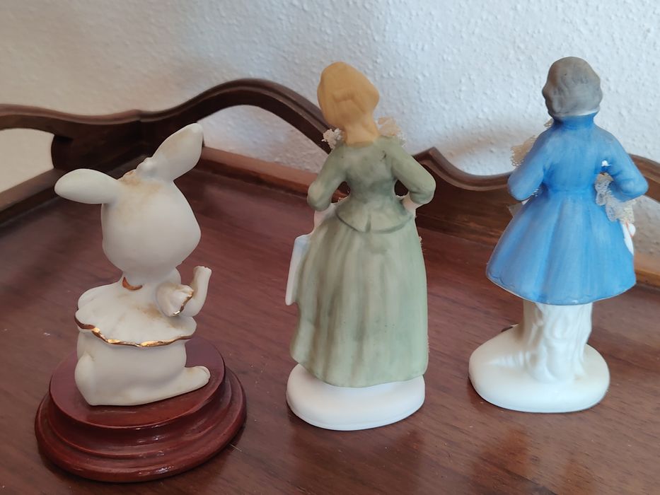 3 Bibelôs em Porcelana Fina