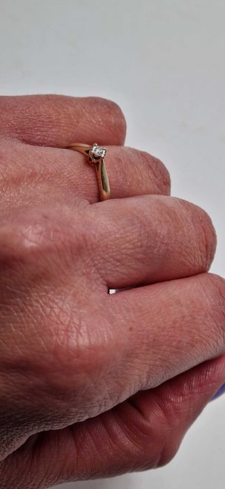 Złoty pierścionek 1,30g 585 rozm. 11 / Nowy Lombard / TG