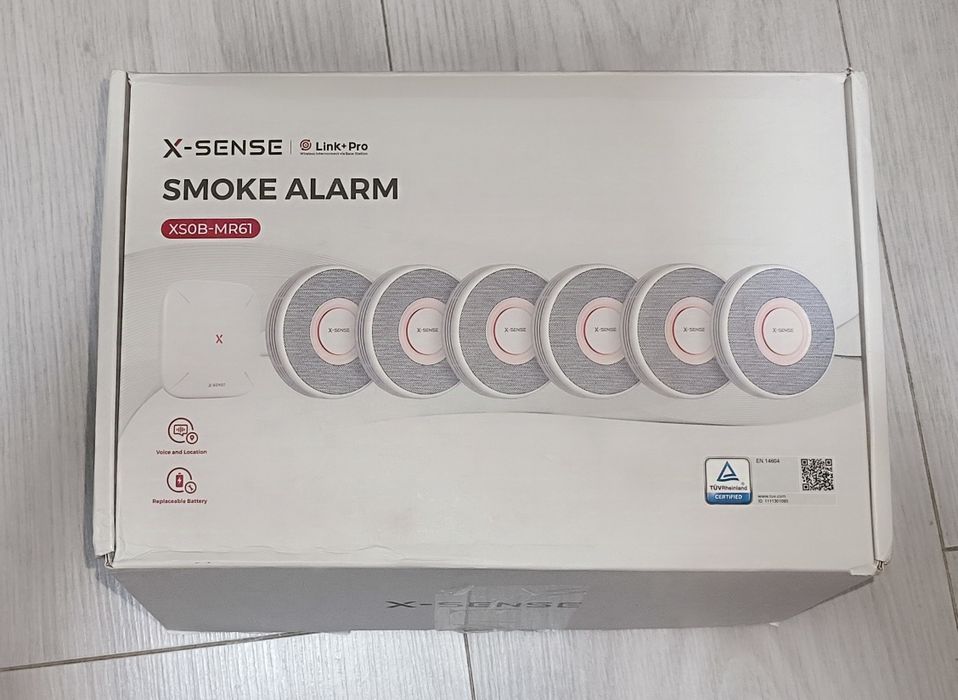 Комплект димової сигналізації з базовою станцією X-Sense Link+ Pro Smoke XS0B-MR61 5датчиків + станція