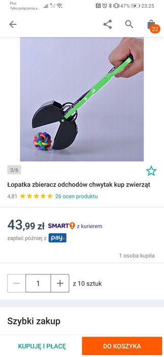 Przyrząd do zbierania psich odchodow