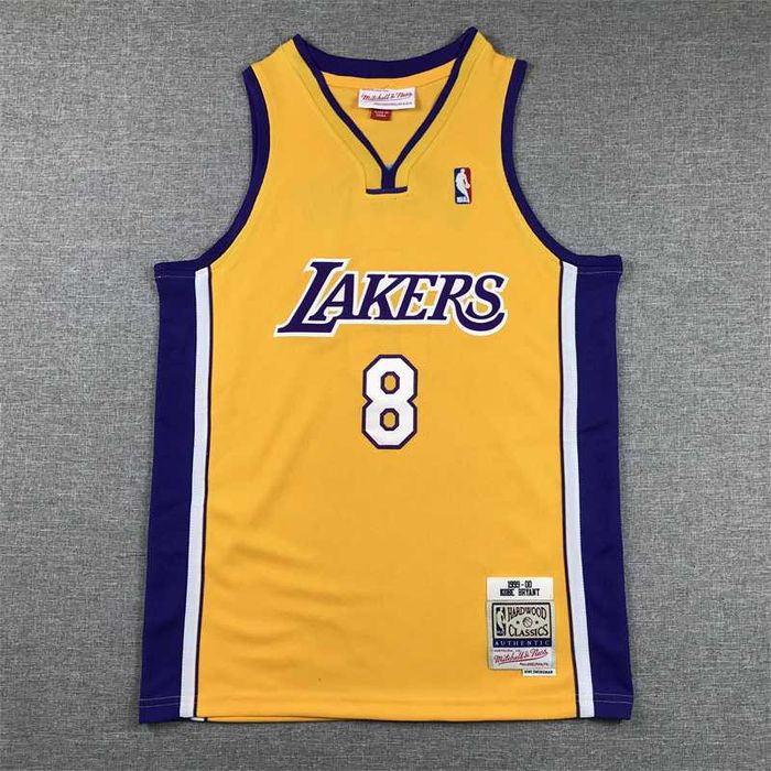 Żółta koszulka retro NBA Lakers  Mitchell & Ness Kobe Bryant nr 8
