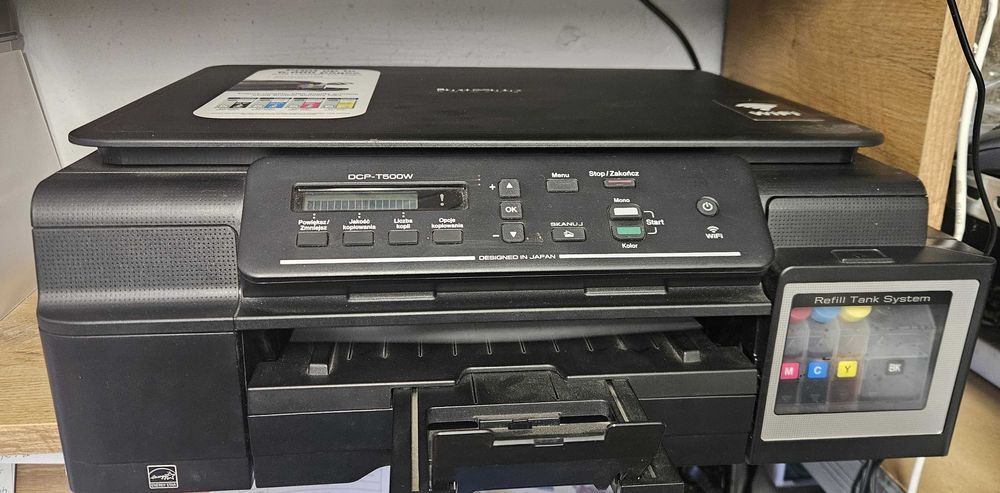 Sprzedam drukarkę Brother DCP-T500W – do serwisu (kolory nie drukują)