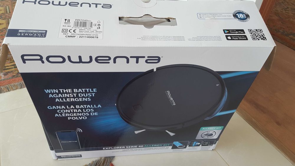 Aspirador robot Rowenta x-plorer S40 Allergy kit -NOVO- aspira e lava