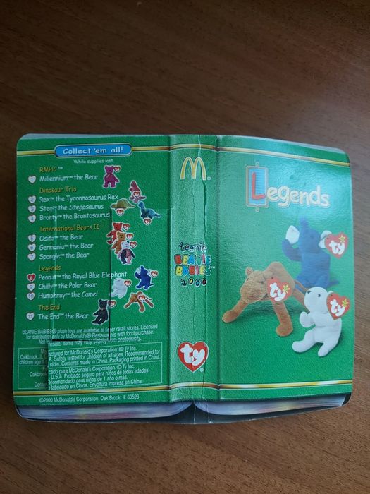 Ексклюзивна іграшка Legends Ty Peanut the Royal Blue Elephant 1995