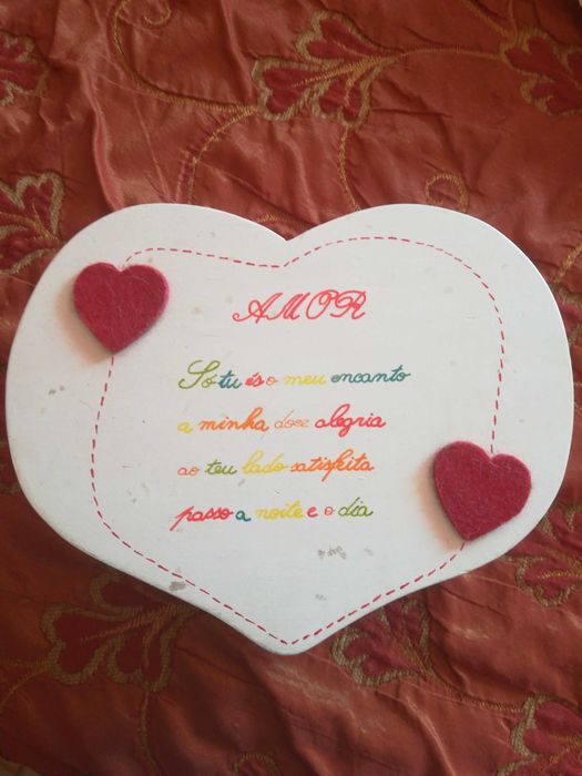 Artesanato de Vila Verde Guarda jóias em madeira novo