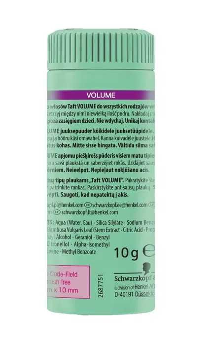 Schwarzkopf Taft Volume puder do włosów