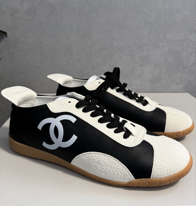 Кеди Шанель Кросівки Chanel жіночі чорно білі літні