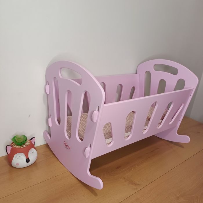 Ліжечко лялькове Є ВІДЕО, ліжко для ляльок, кроватка, ліжко іграшкове